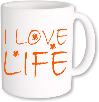 

PhotogiftsIndia I Love Life_01 Ceramic Mug(325 ml), Multicolor