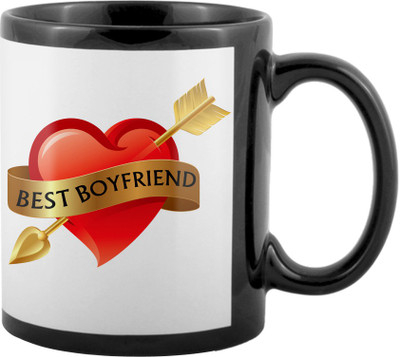 

SKY TRENDS World's Best Gifts For Valentine Girlfriend Boyfriend Friend Husband Wife Anniversary & Birthday Design Code 144 Ceramic Mug(325 ml), Black
