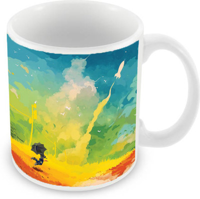 

Sleep Nature's SN-MG-2095 Ceramic Mug(350 ml), Multicolor