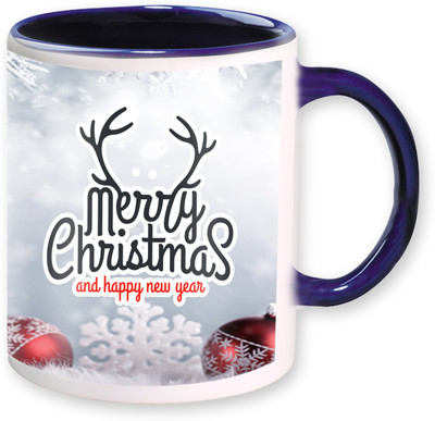 

Heyworlds christmas and new year gifts Ceramic Mug(325 ml), Blue