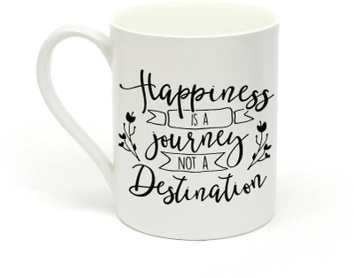 

Sowing Happiness SHMUG142 Quotation Ceramic Mug(350 ml), White