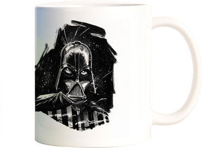 

Rangeele Inkers Darth Vader Sketch Art Ceramic Mug(300 ml), Multicolor