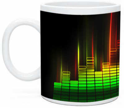 Shopmillions Cool Music Ceramic Mug(350 ml)