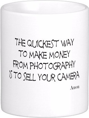 

Exoctic Silver Best Quoted Coffee 00045 Ceramic Mug(300 ml), White