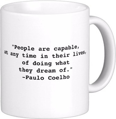 

Exoctic Silver Best Quoted Coffee 00058 Ceramic Mug(300 ml), Multicolor