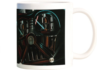 

Rangeele Inkers In darth Vader Eyes Ceramic Mug(300 ml), Multicolor