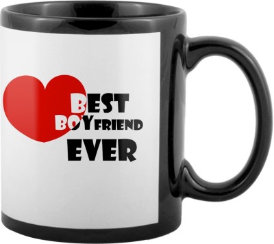 

SKY TRENDS World's Best Gifts For Valentine Girlfriend Boyfriend Friend Husband Wife Anniversary & Birthday Design Code 124 Ceramic Mug(325 ml), Black