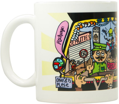 

Chumbak MG160 Ceramic Mug(300 ml, Pack of 98), Multicolor