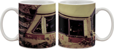 

Artifa Locomotive Porcelain, Ceramic Mug(350 ml), Multicolor
