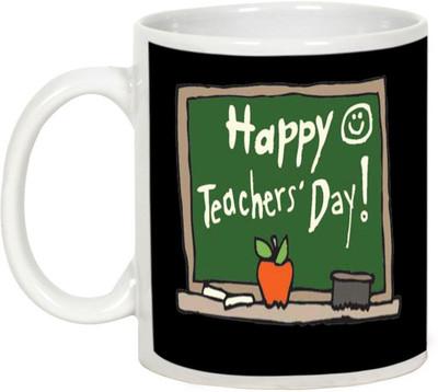 

AllUPrints Wish Teacher Day To Your Guru Ceramic Mug(325 ml), White