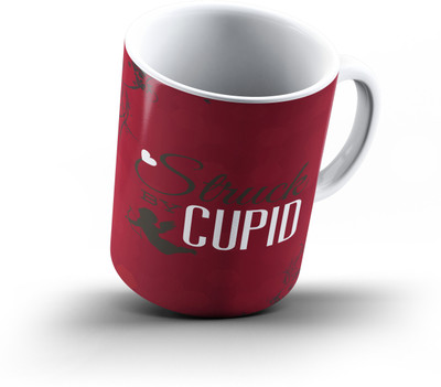 

Ucard Valentines Day Love672 Bone China, Ceramic, Porcelain Mug(325 ml), Multicolor
