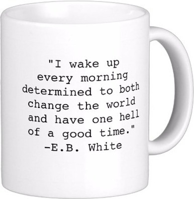 

Exoctic Silver Best Quoted Coffee 00080 Ceramic Mug(300 ml), Multicolor