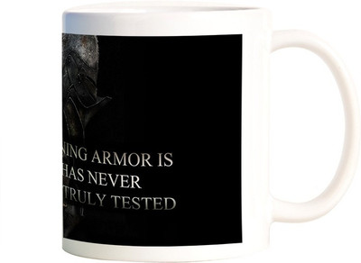 

Rangeele Inkers The knights Quote Ceramic Mug(300 ml), Multicolor