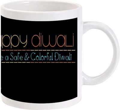 

Lolprint 132 Diwali Ceramic Mug(325 ml)