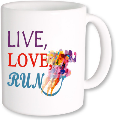 

PhotogiftsIndia Live Love Run_01 Ceramic Mug(325 ml), Multicolor