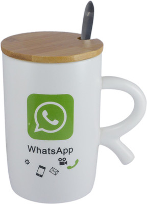 Saamarth Impex SI-4403 Ceramic Mug(450 ml), White