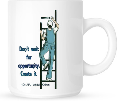 

Huppme Create It Opportunity White Ceramic Mug(350 ml)
