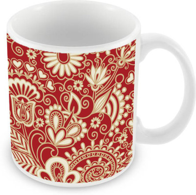 

Sleep Nature's SN-MG-2513 Ceramic Mug(350 ml), Red
