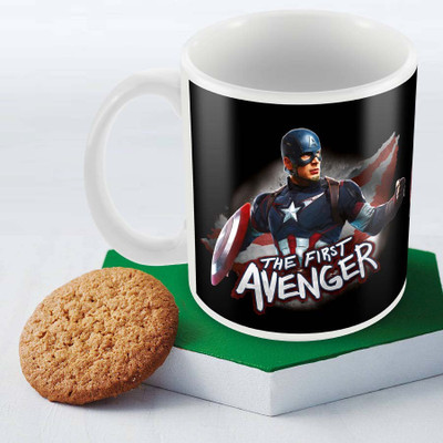 

Posterboy Captain America - The First Avenger Officially Licensed (Pack Of 1) Ceramic Mug(350 ml), Multicolor