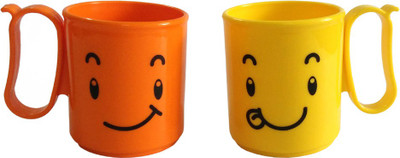 

Tupperware Mood Plastic Mug(200 ml, Pack of 2), Orange;yellow