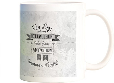 

Rangeele Inkers Summer Night Quotes Ceramic Mug(300 ml), Multicolor