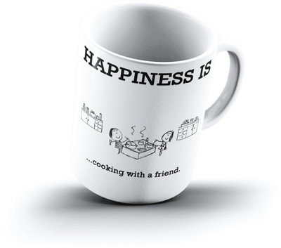 

Ucard Happiness Is1723 Bone China, Ceramic, Porcelain Mug(325 ml)