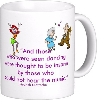 

Exoctic Silver Best Quoted Coffee 00141 Ceramic Mug(300 ml), Multicolor
