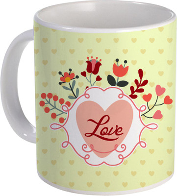 

SKY TRENDS Can't Help Falling in Love mug Best Gift for Valentine's Day, Her, Girlfriend,boy friend,husband, Wife,Birthday, Anniversary,Christmas or Any Holidays Design 094 Ceramic Mug(320 ml), Blue;white