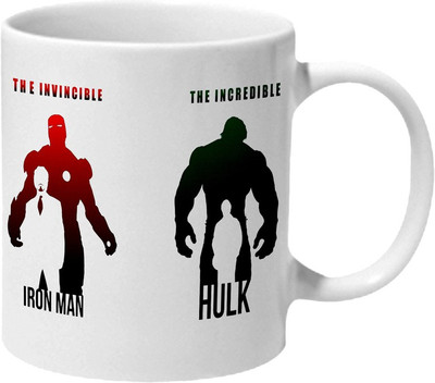 

Mooch Wale Avengers The Reality And The Shadow Ceramic Mug(325 ml), Multicolor