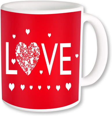 

Heyworlds love you happy valentine gifts 0026 Ceramic Mug(325 ml), Multicolor