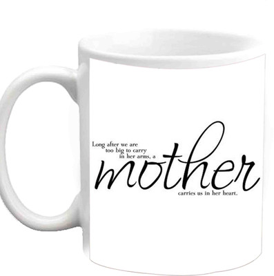 

Raj Laxmi Nice Mother Caption White Ceramic Mug(350 ml)