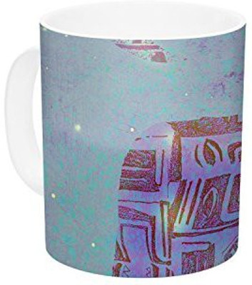 

Kess InHouse InHouse Marianna Tankelevich Panther at Night Purple Blue Ceramic Coffee, 11 oz, Multicolor Ceramic Mug(60 ml)