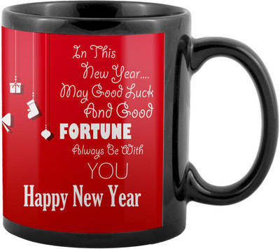 

SKY TRENDS New Year & Christmas Gift For Boyfriend Girlfriend Husband Wife Design COD009 Ceramic Mug(325 ml), Multicolor