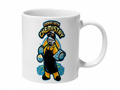 

Mooch Wale Breaking Bad Cookin With Chemistry Ceramic Mug(325 ml), Multicolor