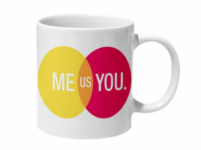 

Mooch Wale Me You Us Ceramic Mug(325 ml), Multicolor