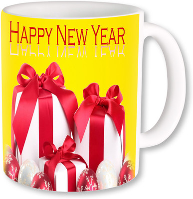 

PhotogiftsIndia happy new year 089 Ceramic Mug(325 ml), Multicolor