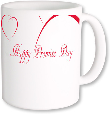

PhotogiftsIndia Happy Promise Day 07 Ceramic Mug(325 ml), Multicolor