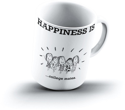 

Ucard Happiness Is2322 Bone China, Ceramic, Porcelain Mug(325 ml)