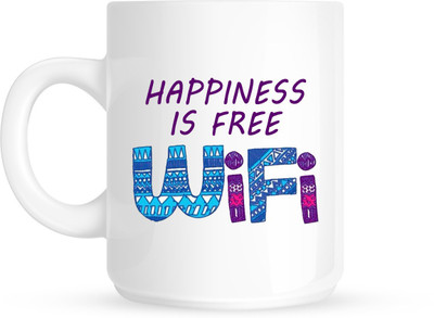 

HuppmeGift Wifi White Ceramic Mug(350 ml)