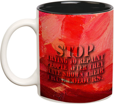 

Prithish True Colors Ceramic Mug(330 ml), Multicolor