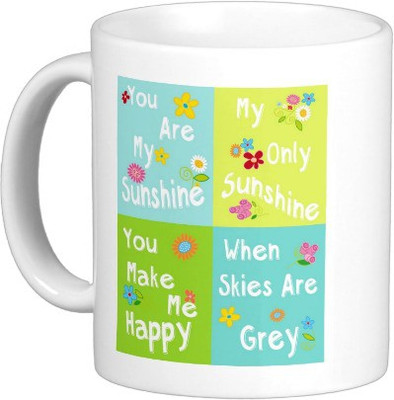 

Exoctic Silver MUG125 Ceramic Mug(250 ml), White