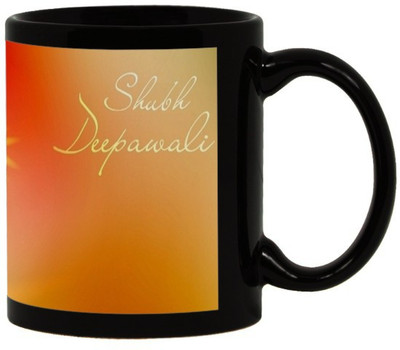 

Lolprint 48 Diwali Gift Black Ceramic Mug(325 ml)