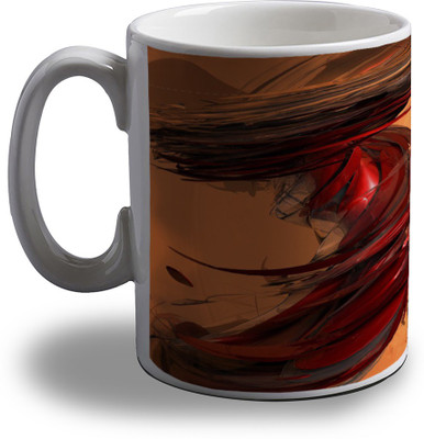 

Artifa Abstract Design Amg1127 Porcelain, Ceramic Mug(350 ml), Multicolor