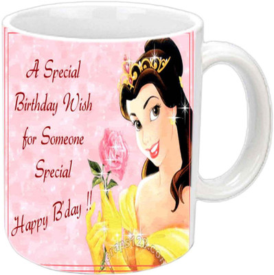 

Raj Laxmi princes roses lovers b'day white mug Ceramic Mug(350 ml)