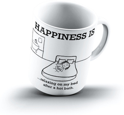 

Ucard Happiness Is1816 Bone China, Ceramic, Porcelain Mug(325 ml)