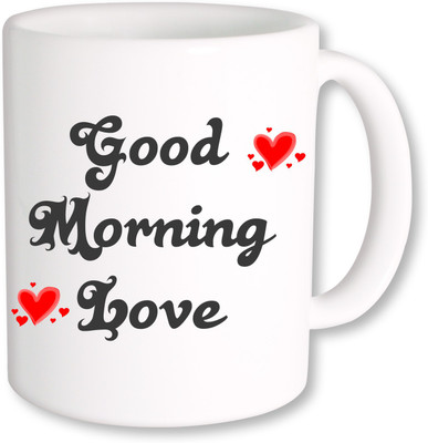 

PhotogiftsIndia Good Morning Love 004 Ceramic Mug(325 ml), Multicolor