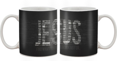 

Artifa Jesus Typography Porcelain, Ceramic Mug(350 ml), Multicolor
