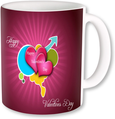 PhotogiftsIndia happy valentine day 080 Ceramic Mug(325 ml), Multicolor