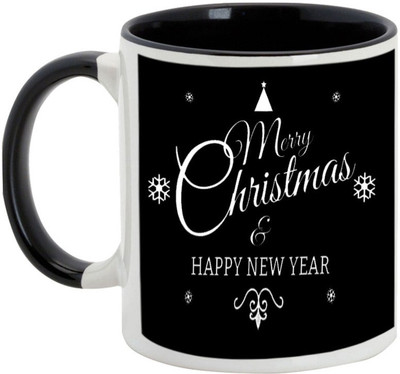 

AllUPrints Amazing Christmas Eve Ceramic Mug(325 ml), Black