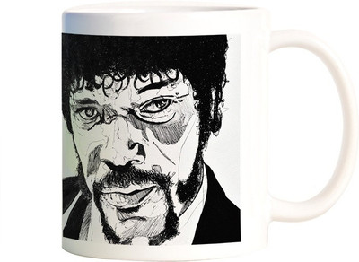 

Rangeele Inkers Pulp Fiction Men Ceramic Mug(300 ml), Multicolor